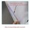 Large Clear Mesh Vinyl Bag with Handle and Zipper/Waterproof Art Storage Bag for Artworks, Charts and Teaching Material Multipurpose -19 x 25 Inch